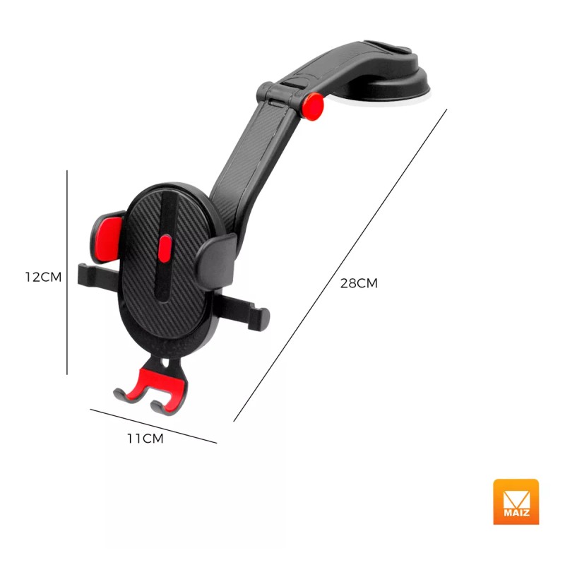 Maíz Soporte Base Celular Carro Auto Tablero Ventosa 360 Holder