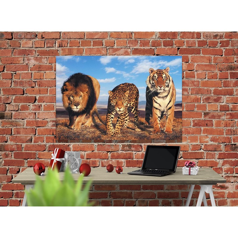 Lion Leopard and Tiger Animal Canvas Prints Modern Wall Art