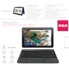 RCA Viking Pro 10" 2-in-1 Tablet 32GB Quad Core Charcoal