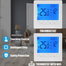 Programmable Digital Home Thermostat, Smart Temperature Controller, Gas Boiler Thermostat, Wall-mounted LCD Heating Thermostat
