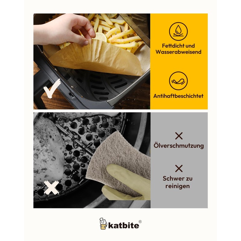 Hot Air Fryer Baking Parchment Paper Non Bleached Parchment Paper