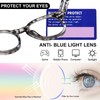 ZESAKER Reading Glasses for Women Men, Retro Round Frame Blue