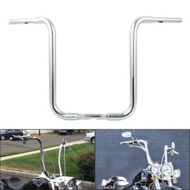 TCMT 18" Rise 1-1/4" Ape HangerBar Handlebar Fits For Harley Sportster XL 883 1200 Softail Slim Heritage Fat Boy Deluxe Deuce Dyna Super Glide Wide Glide Low Rider Fat Bob Custom Application