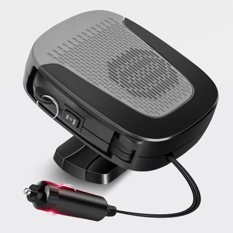 12V Car Heater Heating Fan 360° Rotation Automobile Interior Windshield