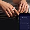 Smart Health Ring Silver Pedometer Waterproof Body Temperature Monitoring Sleep