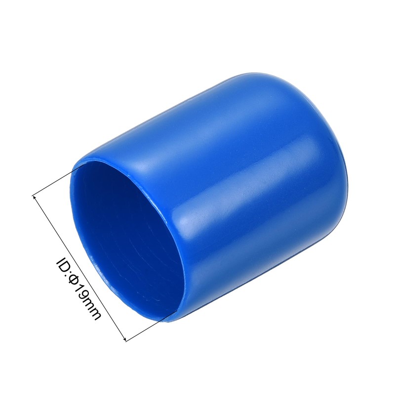 sourcing map 15pcs Rubber End Caps 19mm(3/4") ID Vinyl Round