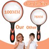 Xinguangfa 100mm Große Lupe für Kinder Forscher, Kinderlupe Lupen, Fach