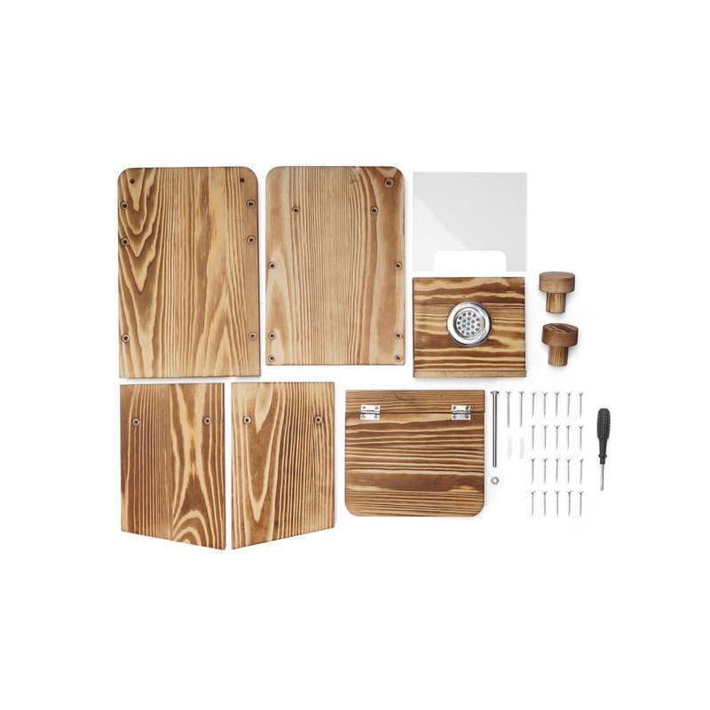 Squirrel Feeder for Outside, Thickened Wooden Squirrel Feeder Platform, Funny