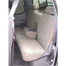 Durafit Seat Covers Made to fit 2000-2004 Tundra Access Cab Back Seat Set.Rear 60/40 with Integrated Armrest. Seat Covers in Dark Gray Twill.