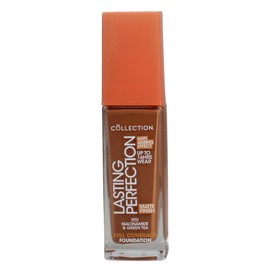 Collection Cosmetics Lasting Perfection Matte Foundation, Full Coverage, Anti-Ageing Effect, 16W Cocoa Warm 27ml