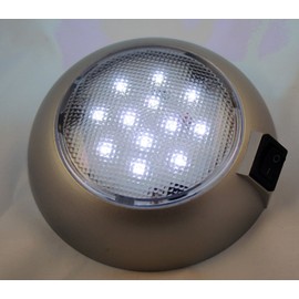 Battery Powered LED Dome Light - Magnetic or Fixed Mount - High Power White LED Downlight for Home, Auto, Truck, RV, Boat and Aircraft