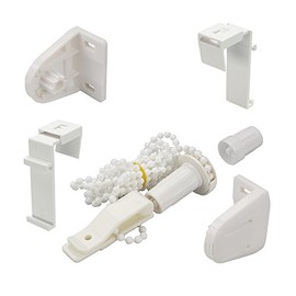 Liedeco Accessory Set for Klemmfix Roller Blinds, Clamp Bracket, Chain Hoist, Brackets, 1 Set.