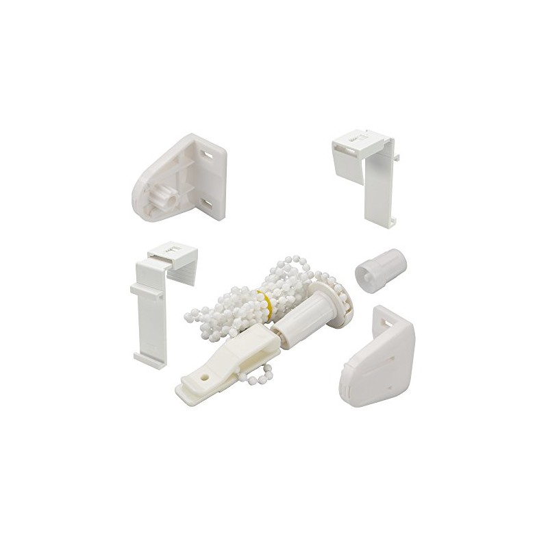 Liedeco Accessory Set for Klemmfix Roller Blinds, Clamp Bracket, Chain