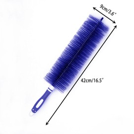 Fan Duster Cleaner Brush (Non-Disassembly Clean), Bendable Cleaning Brush for Tower Fans/Floor Fans/Oscillating Fans/Blind Shutter/Vent/Curtain, Multifunctional Cleaning Brush (Blue)