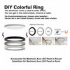 Round Metal Cover Satin Nickel for LED Panel Aura Round