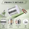 1 Roll 304 Stainless Steel Wire, Silver Wire for Crafts,