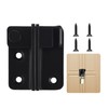 Stainless Steel Door Bolt, Lockable Fastener with Padlock Hole Latch,