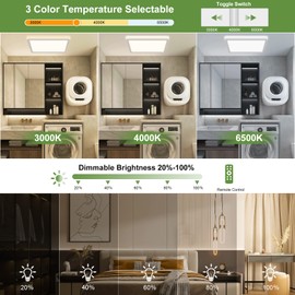 LEZOE 18W Motion Sensor LED Ceiling Light dimmable with Remote, 8.7Inch 1800lm 3000K/4000K/6500K Flush Mount Ceiling Lighting Fixture, Radar Sensor Lamp for Hallway Closet Laundry Porch Stair