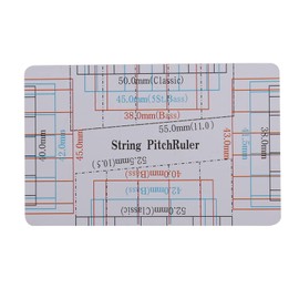 2pcs Guitar String Ruler Guitar Setup Gauge Luthier Measuring Tool for Guitar Bass Instrument Accessories Instrumentpartsandaccessories