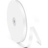 CJESLNA White Satin Ribbon, 3/8Inch(10mm) 100Yards Double Sided Solid Polyester