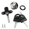 Unlorspy 4Pcs Black Drawer Locks with Keys,16mm Zinc Alloy Drawer
