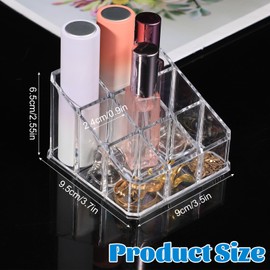 CIATBYYJ 9 Fächern Lippenstift Organizer,Acryl Lipgloss Organizer,Transparent Lippenstifthalter Aufbewahrung,Make up Lippenstifte Organizer für Lippenstiftes Nagellack
