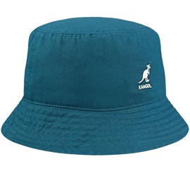 Kangol Washed Bucket Hat, Fabric Hat, Summer Hat, Beach Hat, Fishing Hat, Summer Hat, Beach Hat (L (58-59 cm) - Petrol), Petrol/Turquoise