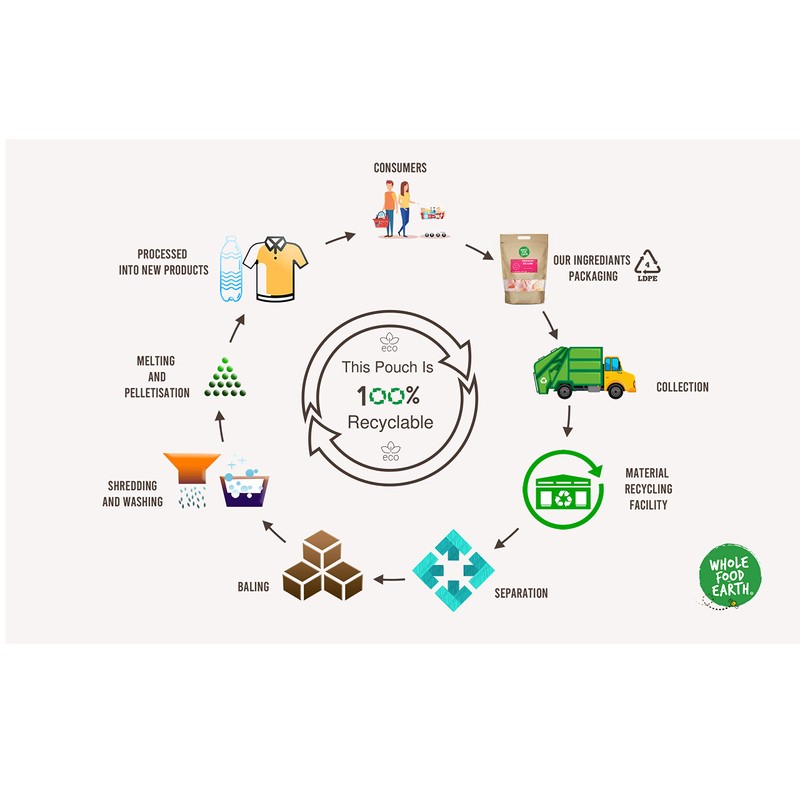 Wholefood Earth Papaya Diced 500 g | GMO Free |