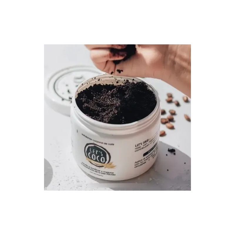 Lets Coco - Black - Exfoliante De Café Y Coco
