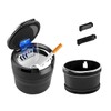 NYTKL Car Ashtray with Lid, Detachable Smokeless Steel Ash Tray