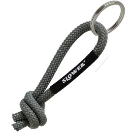 SLOWER Rope Keychain Paracord Keychain Outdoor OLIVE PEBBLE ROPE KEY HOLDER Peel SLW596