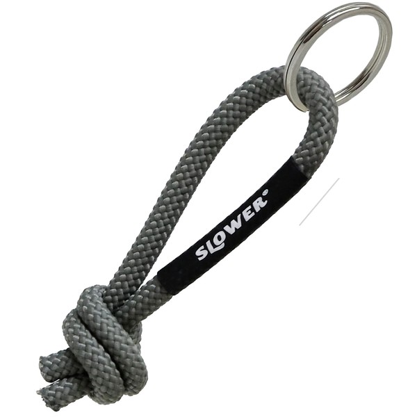 SLOWER Rope Keychain Paracord Keychain Outdoor OLIVE PEBBLE ROPE KEY