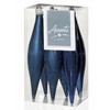 6 x Midnight Blue Icicle / Tear Drop Christmas Tree