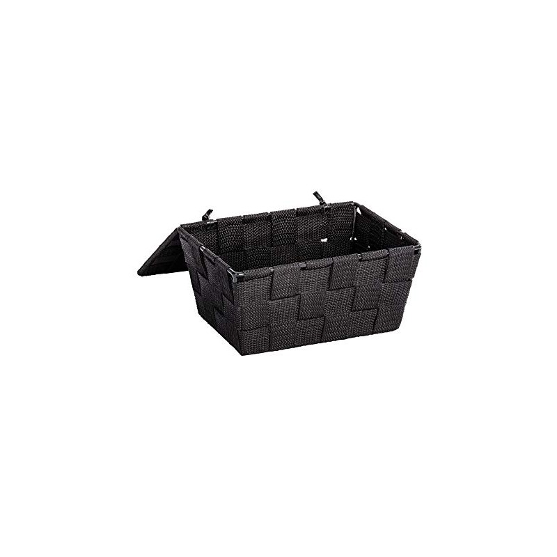 WENKO storage basket with lid Adria - bathroom basket, 19