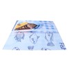 Cute Cat Fish Pattern Shower Curtain Waterproof Bathroom Decorative Bath