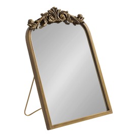 Kate and Laurel Arendahl Glam Table Mirror, 12 x 18, Gold, Traditional Chic Mirror for Wall