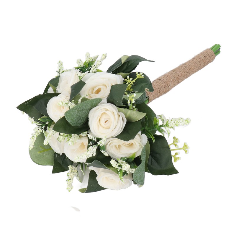 Wedding Bouquet Artificial Fake Flower Bouquet Romantic Bridal Hand Bouquet