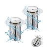 Pack of 2 Stainless Steel Pop Up Drain Strainer, Sink