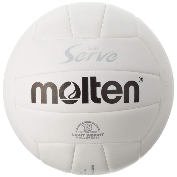 Molten EV4W Volleyball Soft Serve Lightweight No. 4 Ball White