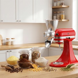 HOZODO Grain Mill Attachment for KitchenAid Stand Mixer, All Metal