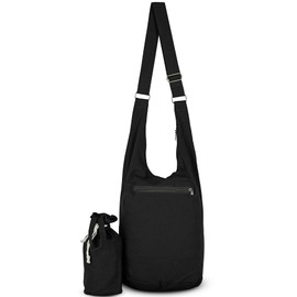 Your Cozy Crossbody Bags for Women Crossbody Purse Hobo Bags for Women Aesthetic Shoulder Bag Zipper Small Backpack Bag, black