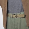 KASAJIMA 1.3 inches (32 mm) Nylon 1P Work Belt (Chlornickel)