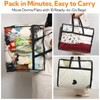 10 Pack 40L Clear Storage Bags - Heavy Duty Vinyl