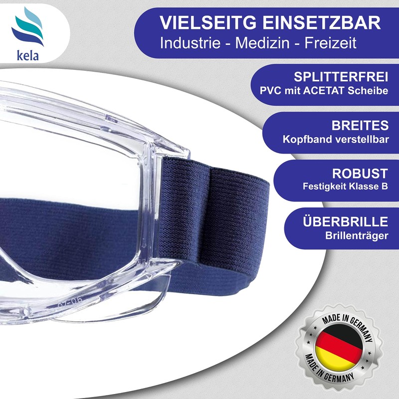 kela Pack of 4 Full Vision Goggles ACT I 100%