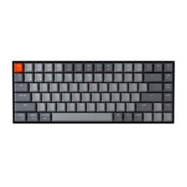 Keychron K2 75% Layout Bluetooth Wireless Mechanical Keyboard K Pro Brown Switch/White LED Backlit/USB C/Anti Ghosting/N-Key Rollover, 84 Keys Gaming Keyboard for Mac Windows-Version 2