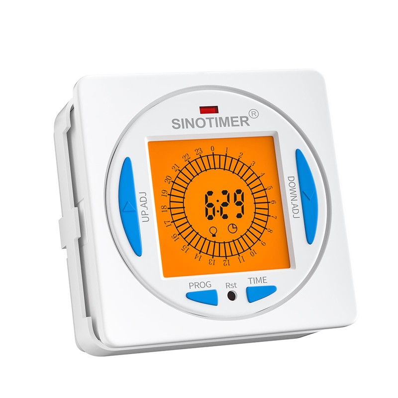SINOTIMER 85-265Vac Super HD LCD Backlight 24-Hour Digital Timer 15