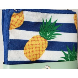 Sloppy Chef Set of 6 Same Microfiber Kitchen Dishcloths (12" x 12") PINEAPPLES, SC