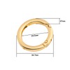 Jagowa 6 Pcs Light Gold Spring Ring Key Round Metal