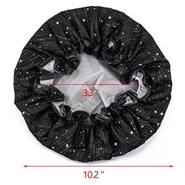 Tbestmax Gorro Ducha Mujeres Niñas Pelo Largo Grueso Baño Impermeable Reutilizable Doble