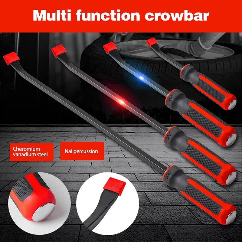 Wincal Multifunctional Pry Bar, 8 inch Heavy Duty Puller Chisel